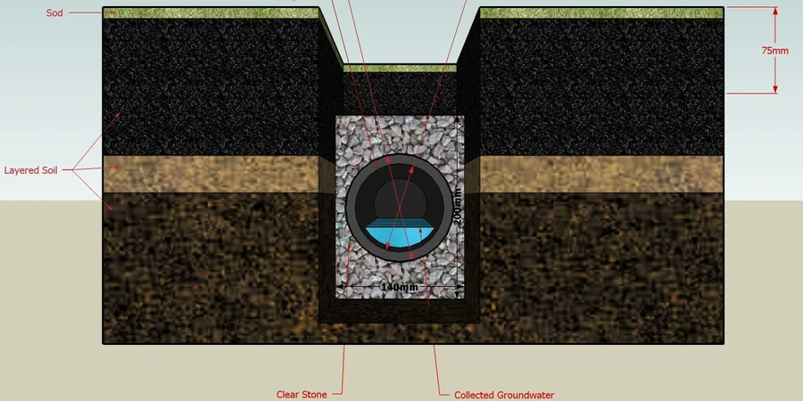 Illustrative image of Geotechnical road drainage in Fredericton